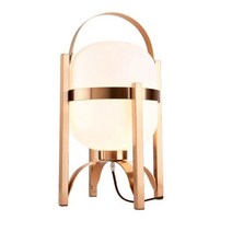 일본 LED 천연 목재 유리 테이블 램프 침실 머리맡 스탠딩 조명 탁상 거실 서재, [02] Wood frame-Log Color, [01] Warm white, [04] AU Plug