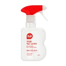 비앤비 무알콜 제균 스프레이 용기형 300ml, 12개