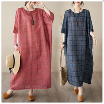 풍기인견 50대 냉장고원피스 빅사이즈 루즈핏 엄마옷 편안한 여름원피스