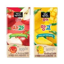미닛메이드 조이 195ml 사과x32팩+망고x32팩, 상세페이지 참조, 상세페이지 참조