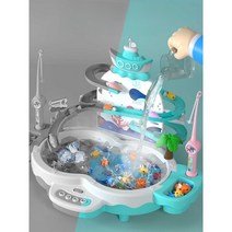 메가블록 낚시놀이 장난감 물고기 물놀이 워터테이블, 복숭아 비행 돌고래