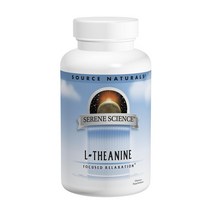 소스내츄럴스 L-테아닌 200mg 캡슐 무설탕 글루텐 프리, 120개입, 1개, 120정