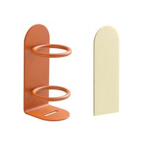 새로운 벽걸이 형 전동 칫솔 홀더 보관 선반 욕실 액세서리 펀치없는 트레이스리스 정리함, as shown, orange