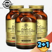 2+1 솔가 에스테르-C Ester 비타민 C 1000mg 90정, 90 카운트