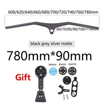 카본핸들바 Mtb 카본 핸들 바 28.6mm-10 도 통합 산악 자전거 용 600 780mm 스템 60/70/80/90/100/110mm 부품, [04] 780x90mm