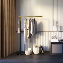 스테인리스 스틸 행거 거실 옷걸이 침실 코트랙, 스페이스그레이(스테인리스)105cm