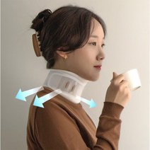 pure UIO-07 봄여름용 목보호대 거북목 자세교정기 바른자세 보조기 지지대 목스트레칭, 1개