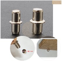 12p 철제 스틸 다보 선반 받침대 핀 책장 책꽂이 구멍에끼우는 도구, 6x17mm