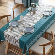 2인 4인 6인 패턴 무늬 방수식탁보 이쁘고 깔끔한 비닐 방수 테이블보 식탁보 방수매트 식탁커버, 4인용 140cm x 180cm 패턴 무늬 방수식탁보, 4인용 140cm x 180cm 패턴 무늬 방수식탁보