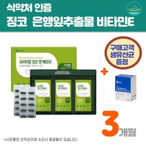 중외제약 징코90캡슐 은행잎추출물 비타민E 아연 선물 면역개선 식약처인증 EPA DHA 50대 60대 70대영양제 머리좋아지는 부모님선물 고시생 할머니 할아버지