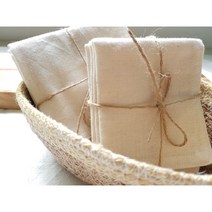 강화 소창 ( 2겹/ 3중박음질/ 핸드메이드) 다회용 와입스 5P /10P, 1묶음(5P)