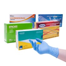진료용 라텍스 장갑 Koco 이페이커 Glove 의료용 1통 X100매, S
