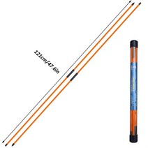 가정용 골프존 비거리향상 골프스윙 연습기 3종 홈 연습장 만들기 실외 스크린골프 유리 섬유 골프 정렬 스틱 세 부분 접는 방향 표시기 막대 학습자 운동 도구 액세서리 빨간색