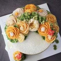 [대전앙금플라워]꽃담케이크 대전앙금플라워떡케이크 - 1호 크레센트형 (생신떡케이크 생일케이크 환갑케이크 칠순케이크 팔순케이크 결혼기념일케이크 프로포즈케이크), 블루베리, 1개