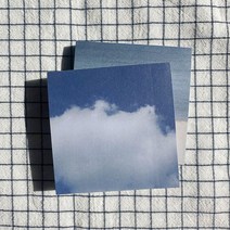 라벤더상점 제주 바다 구름 떡메모지 2종 떡메 다꾸 감성 메모패드 memopad 다이어리 공부 떡매, 구름01