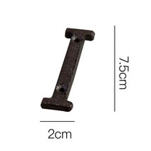 주택대문 상품!!! 레트로 스타일 식료품 주철 금속 크리에이티브 DIY 집 문패 문자 기호, 22 I