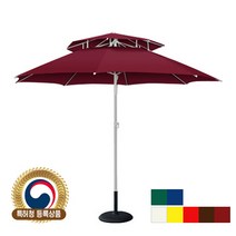 드림레저 FRP 파라솔 2700 (받침대 별매), 레드와인