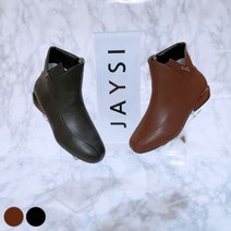 제이시 여성겨울 퍼 앵글부츠 단화 5cm B010