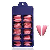 대용량 네일팁 인조손톱 코핀 / 스텔레토 (약100pcs), 컬러네일팁(100팁)-29