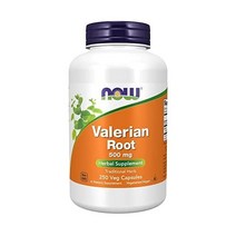 NOW Supplements 나우푸드 발레리안 루트 Valerian Root 500mg 250베지캡슐, 250정, 1개