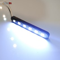 12v MOXI 오토바이 자동차 5050 6구 싸이키 스트로브 파박이 LED, 흰색