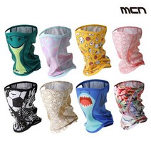 MCN 어린이 여성 매쉬 스포츠 자외선차단 쿨 마스크 넥워머 머플러 모음, 02 홀로그래픽 쁘띠