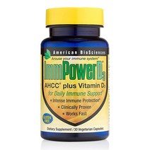 American BioSciences 표고버섯균사체 AHCC 500mg 식물성 30캡슐