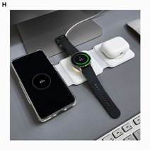 이쏘코리아 3in1 갤럭시워치5 고속 무선충전기 WC4IN1, 화이트, 1개