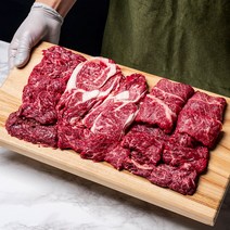소고기 배터지게 먹는날 꽃등심 살치살 등 총 6종 200g (국내산/소고기/냉장), 채끝살200g (냉장)