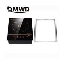 인덕션 1구 2구 3구 자취 132937 DMWD-미니 다기능 전기 유도 밥솥 우유 물 보일러 스토브 차 커피 버너 국수 요리 냄비 가열 플레이트, with steel ring, CHINA