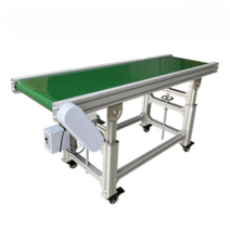 컨베이어 벨트 콘베어밸트 조립라인 생산라인 상하차 작업대 소형, 200cm