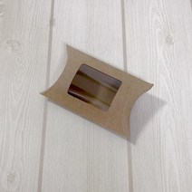 [크라]오목상자미니(창문AT) 75x30x110/100개 답례품 선물상자 투명창 쿠키 비누 악세사리 방향제 반달박스 웨딩 명절 어린이집