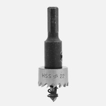 철판 타공 구멍뚫기 HSS 홀커터 22mm 2P 홀컷타