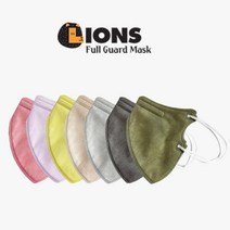 세부리형 마스크 KF94 귀편한 새부리형 베이지 연핑크 7 컬러 색깔 귀가편한 숨쉬기편한 대형 패션 방역 마스크, 연그레이 10매