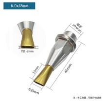 글루 건 소형 미니 핫멜트 글루 건 용 노즐 갭 스미어 접착제 누출 방지 디자인 급속 가열 6.0X45MM, 01 6.0X45MM