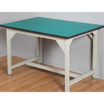 정전기방지테이블 녹색 고무매트 책상 검사 작업 절연, 120x60x75cm 길이 너비 높이