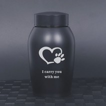 반려동물 유골함 장례용품 반려견 장례스테인레스 스틸 항아리 애완동물 개 고양이 새 마우스 실버/골드/