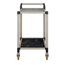 중국집 코스요리용 미끄럼방지 저진동 서빙카트 호텔 이동식트롤리 대형식당 갈비탕집, 1개, 마블 3단 신대