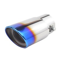 가변배기 소리박 배기튜닝 액티브사운드 머플러튜닝 63MM 스트레이트/벤드 크롬 범용 자동차 배기 노즐 머