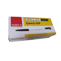 동아 스피디볼 볼펜 0.7mm 1box 24개입 SPEEDY BALL 속기용, 파랑