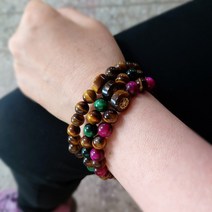 호안석 염주팔찌 패션팔찌 원석절염주 백팔염주 오닉스합장주