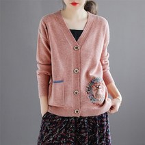 가을 겨울 에스닉 스타일 자카드 스웨터 여성 캐주얼 패션 버튼 뜨개질 코트 숙녀 우아한 빈티지 모든 경기 카디건