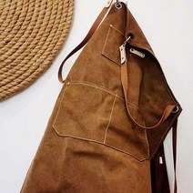 MY 내구성 강한 캔버스 빈티지 앞치마 카페, 블랙