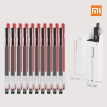 샤오미 볼펜 점보 젤 중성펜 10개 세트 선물용 판촉물 볼펜선물, 샤오미 점보 젤 중성 볼펜 10개입 (블랙)