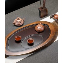 차판 티 접시 티타임 원목 찻상 다판 다탁 다기 홈 1M, 베벨 컷 100x38x4.5