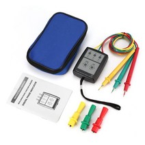 SP8030 스마트 디지털 3 상 회전 측정기 LED 위상 표시기 모델 테스터 200V-480V AC 전압 시퀀스 검출기, 한개옵션0