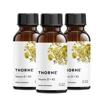 쏜리서치 비타민 D/K2 30ml, 3개