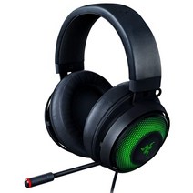 Razer 레이저 크라켄 얼티밋 RGB USB 게임용 헤드셋 THX 7.1 공간 서라운드 사운드 Chroma 조명 개폐식 능동형 소음 제거 마이크 알루미늄 및 스틸 프레임 PC M