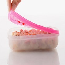 국산 실리콘 전자렌지 용 스팀홀 직사각 냉동 밥 소분 보관 밀폐 팩 도시락 통 1인 용기, 03_직사각 밥팩 핑크
