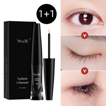 YASIJIE 1+1 속눈썹영양제 저자극 고농축 영양 눈썹 겉눈썹 발모제, 3ml